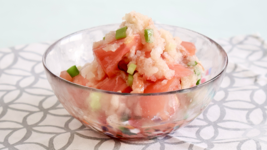 トマトの梅おろしサラダ